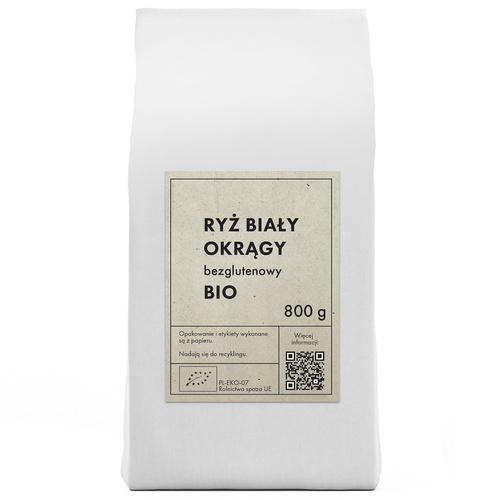 Ryż biały okrągły bezglutenowy 800 g - The Planet (EKO)