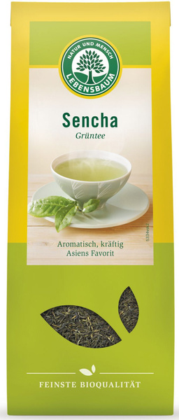 Herbata zielona sencha liściasta 75 g - Lebensbaum (EKO)