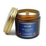 Świeca sojowa świąteczna zapachowa z drewnianym knotem świąteczny czas 120 ml - Your Candle