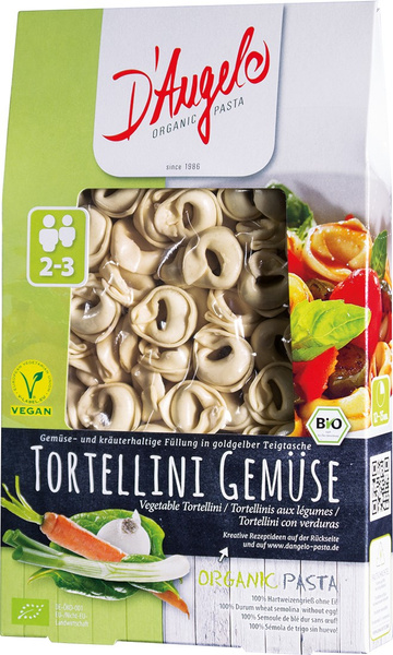 Tortellini z warzywami 250 g - D`Angelo (BIO)