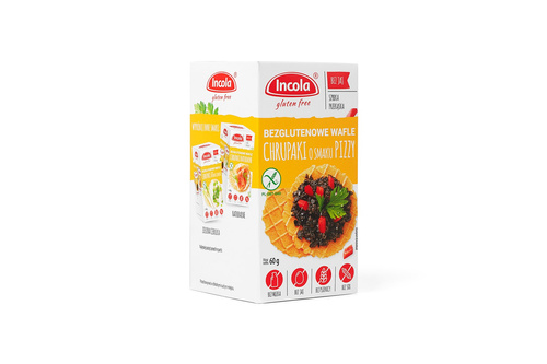 Wafle Kukurydziane O Smaku Pizzy Bezglutenowe 60 G - Incola