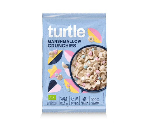 Chrupki zbożowe z piankami marshmallow bezglutenowe 40 g - Turtle (BIO)