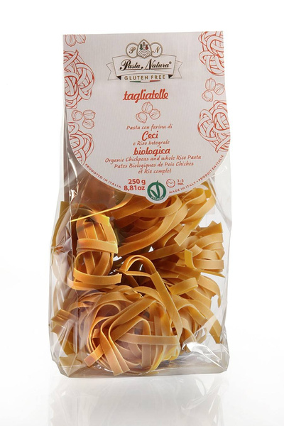 Makaron tagliatelle z ciecierzycy i brązowego ryżu bezglutenowy 250 g - Pasta Natura (BIO)