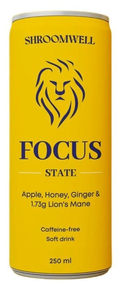 Napój gazowany na koncentrację z soplówką jeżowatą 250 ml - Shroomwell