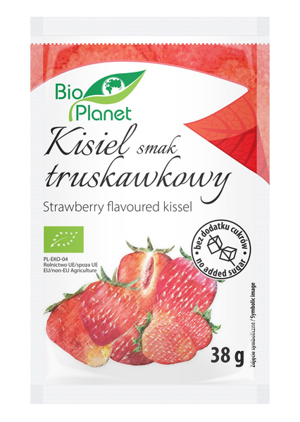 Kisiel truskawkowy z truskawkami 38 g - Bio Planet (EKO)