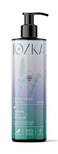 Mydło W Płynie Ziołowe (Lawenda, Mięta, Geranium) 500 Ml  -  JOZKA (DARY NATURY)