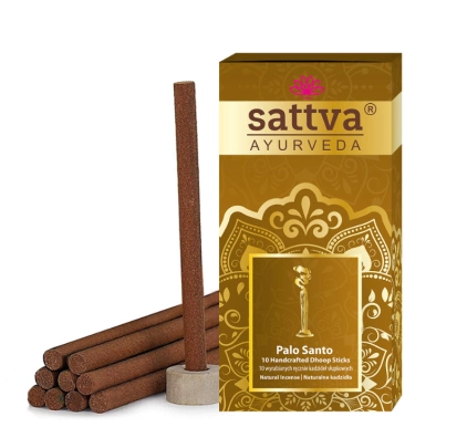 Kadzidełka Indyjskie Słupkowe Palo Santo (10 Szt.) 20 G - Sattva (Ayurveda)