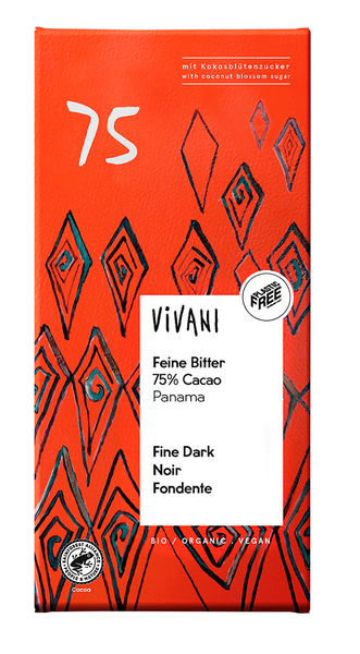 Czekolada gorzka 75 % 80 g - Vivani (EKO)