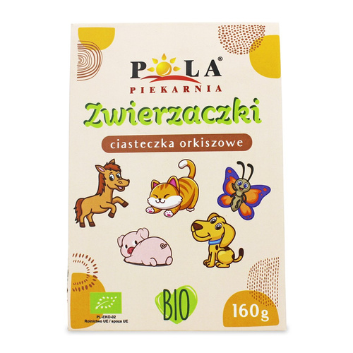 Ciastka kruche orkiszowe zwierzaczki 160 g - Pola (BIO)