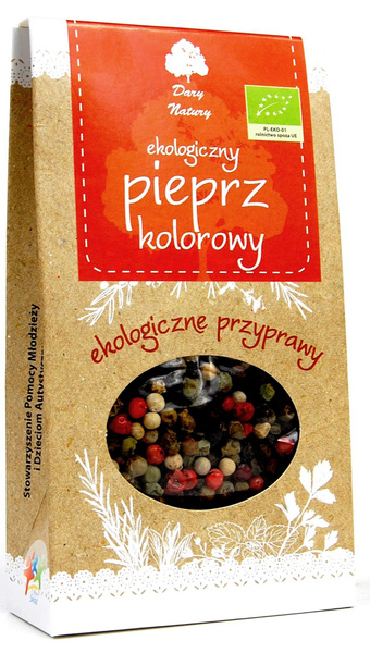 Pieprz Kolorowy Ziarnisty 30g - Dary Natury