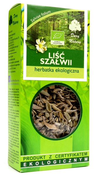 Herbatka liść szałwii 25 g - Dary Natury (EKO)