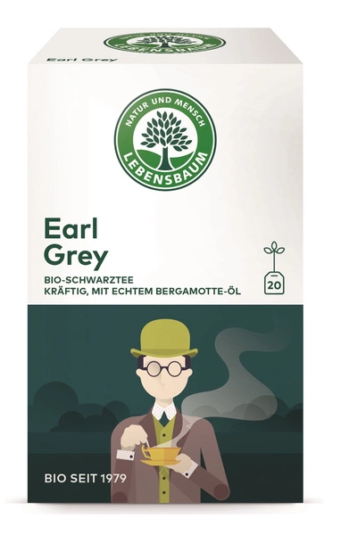 Herbata Earl Grey Ekspresowa Bio (20 X 2 G) 40 G  -  LEBENSBAUM