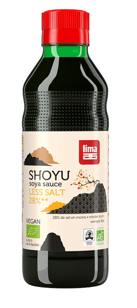 SOS SOJOWY SHOYU 28 % MNIEJ SOLI BIO 250 ml - LIMA