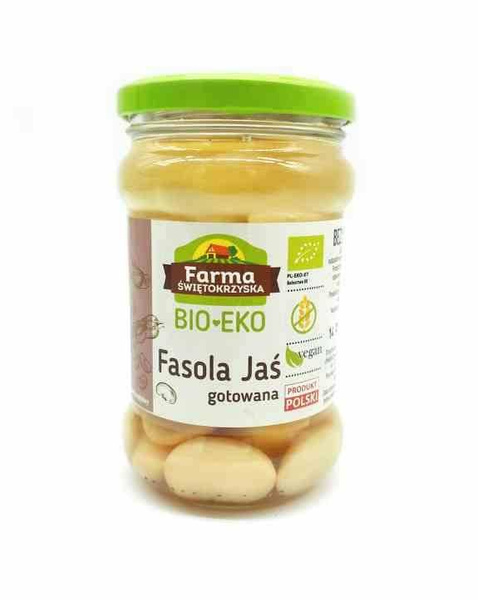 Fasola jaś gotowana bezglutenowa 300 g (175 g) - Farma Świętokrzyska (EKO)