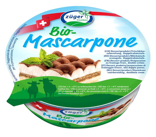 Mascarpone waniliowe 250 g - Zuger (EKO)