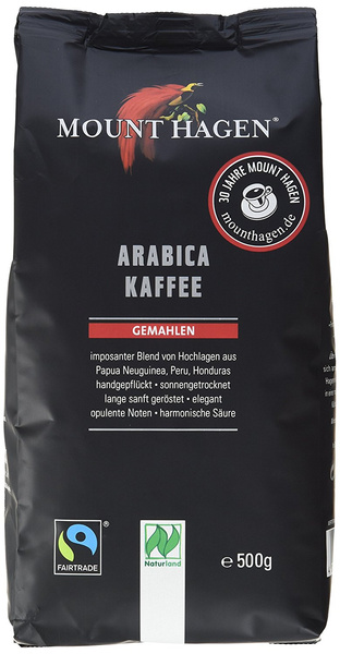 Kawa mielona arabica 100 % fair trade 500 g - Mount Hagen (EKO)
