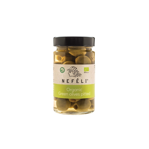 Oliwki zielone bez pestek w zalewie 295 g (140 g) - Nefeli (BIO)