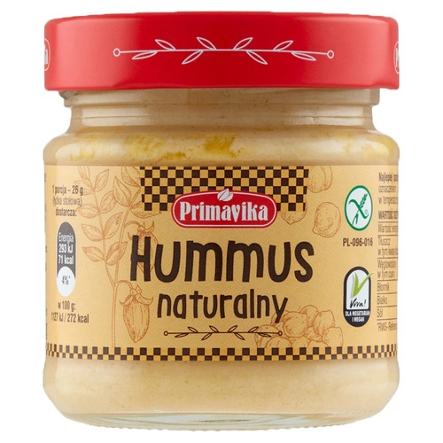 Hummus Naturalny BEZGLUTENOWY 160g - Primavika