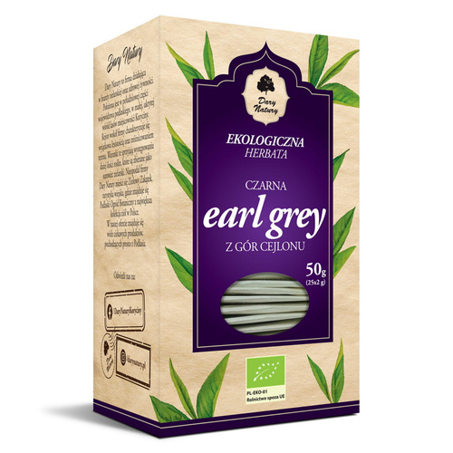 Herbata czarna earl grey 25 szt. 50 g - Dary Natury (EKO)