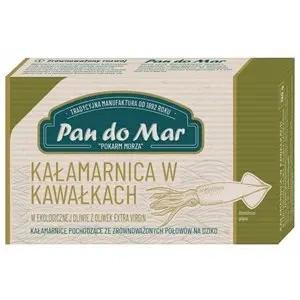 Kałamarnica humboldta w bio oliwie z oliwek extra virgin 120 g (90 g) - Pan Do Mar (EKO)