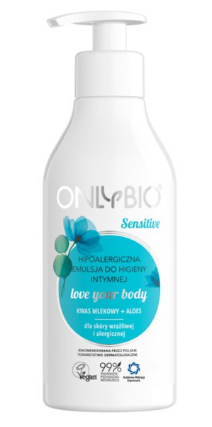 Emulsja Do Higieny Intymnej Hipoalergiczna Eco 250 Ml - Only Bio