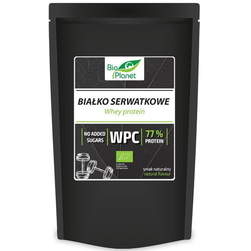 Białko serwatkowe naturalne (wpc 77) 150 g - Bio Planet (EKO)