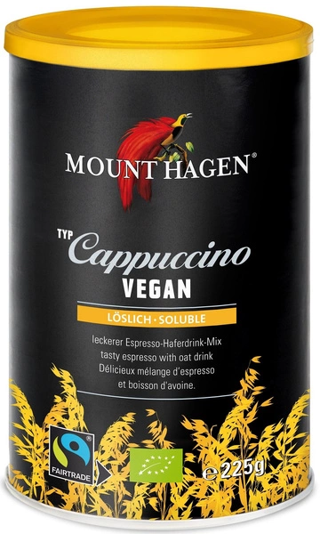 Vege Cappuccino Fair Trade Bio 225 G  -  MOUNT HAGEN