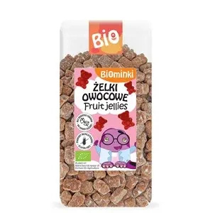 Wegańskie żelki bez żelatyny owocowe bezglutenowe 400 g - Biominki (EKO)