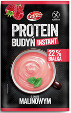Budyń proteinowy instant malinowy bezglutenowy 40 g - Celiko
