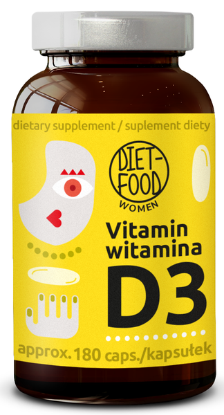 Witamina D3 100 µg (4000 j.m) 180 szt. - DIET-FOOD