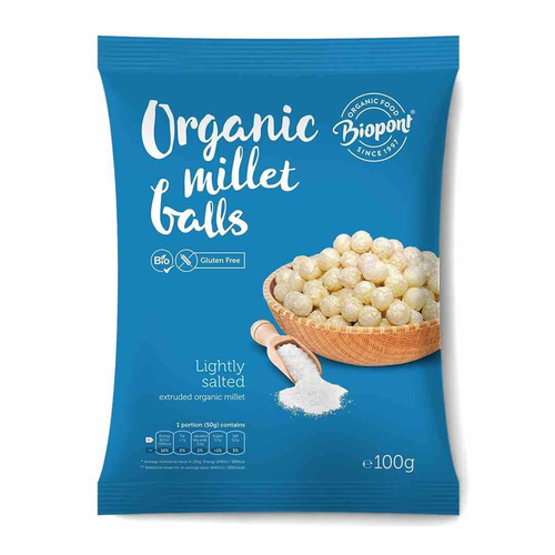 Chrupki Jaglane Delikatnie Solone Bezglutenowe Bio 100 G - BIOPONT