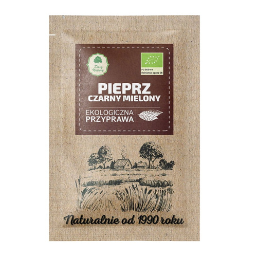 Pieprz czarny mielony 15 g - dary natury (EKO)