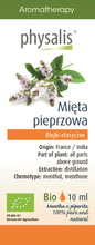 Olejek eteryczny mięta pieprzowa 10 ml - Physalis (BIO)