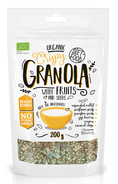 Granola z Owocami 200g DIET-FOOD EKO