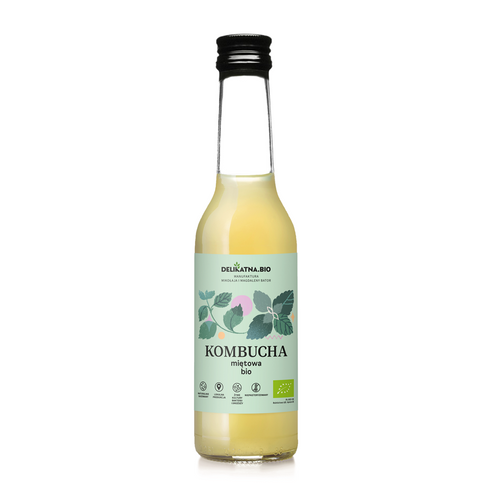 Kombucha miętowa 270 ml - Delikatna (BIO)