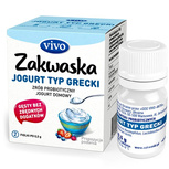 ŻYWE KULTURY BAKTERII DO JOGURTU TYPU GRECKIEGO "ZAKWASKA" BEZGLUTENOWE 1 g (2 FIOLKI) - VIVO