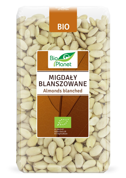 Migdały Blanszowane 1kg - Bio Planet - EKO