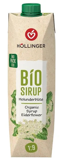 Syrop z kwiatów czarnego bzu 1 l - Hollinger (EKO)