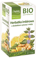 Herbatka imbirowa cytryna mięta (20 saszetek) 30 g - Apotheke (BIO)