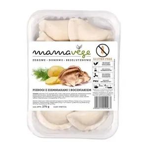 Pierogi z ziemniakami i boczniakiem bezglutenowe 275 g - Mama Vege
