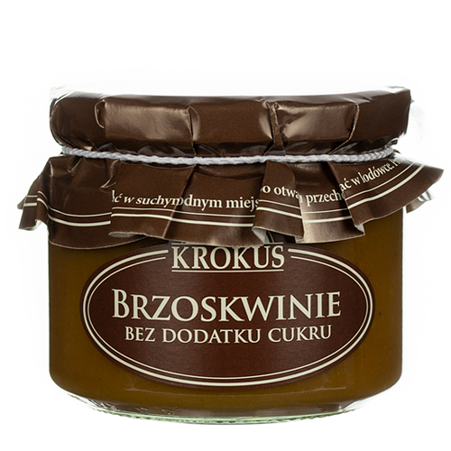 Powidła Brzoskwiniowe Bez Dodatku Cukru 310g - Krokus