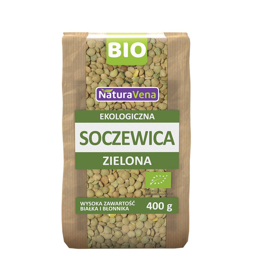 Soczewica zielona 400 g - Naturavena (BIO)