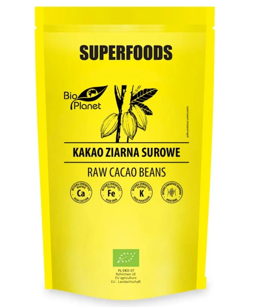 Kakao surowe ziarno kakaowca 200 g - Bio Planet (EKO)
