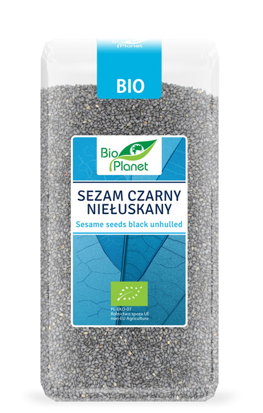 Sezam Czarny Niełuskany 250g - Bio Planet - EKO