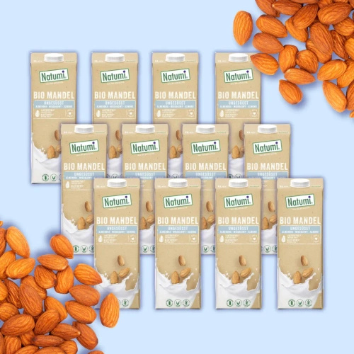 Napój migdałowy bez cukru bezglutenowy 12 x 1 l - Natumi (EKO)