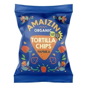 Chipsy tortilla kukurydziane paprykowe bezglutenowe 75 g - Amaizin (EKO)