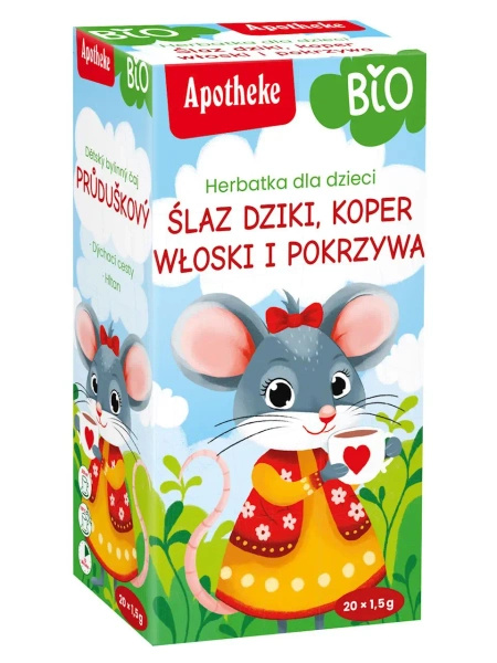 Herbatka dla dzieci na oskrzela 20 szt. 30 g - Apotheke (EKO)