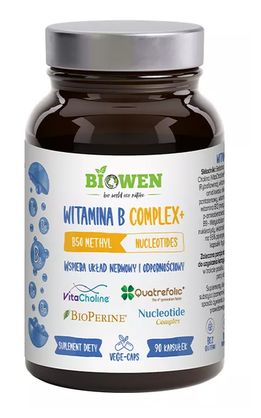 Witamina b complex+ bezglutenowa 90 kapsułek - Hempking