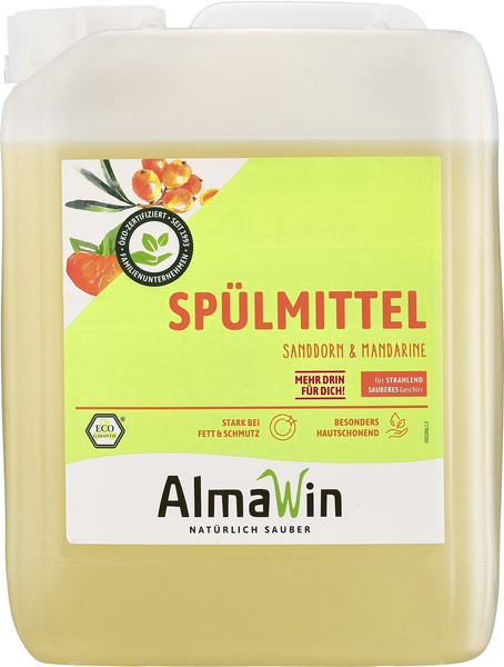 Płyn do mycia naczyń rokitnikowo mandarynkowy koncentrat 5 l - Almawin