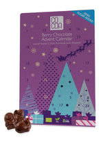 Kalendarz adwentowy z czekolady jagodowej z witaminą C z aceroli 180 g - Cocoa (EKO)